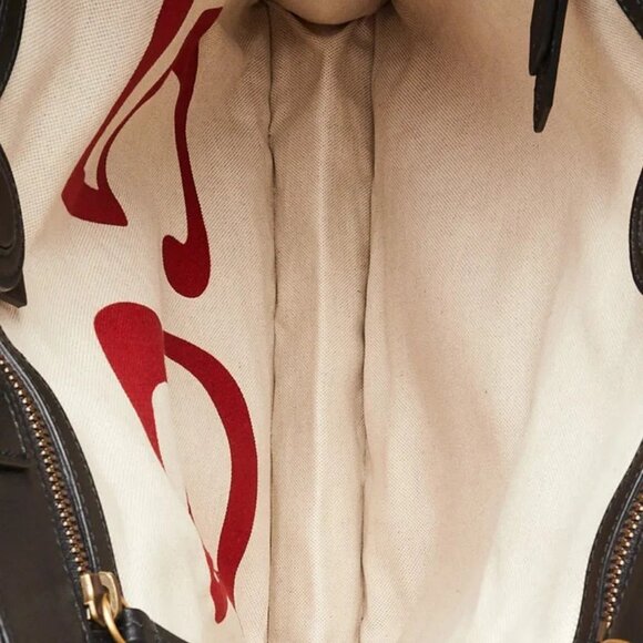 Gucci Beige GG Supreme Coated Canvas Tiger Print Tote Bag - Picture 7 of 8